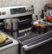 Alt View 19. GE - Profile Series 6.6 Cu. Ft. Self-Cleaning Freestanding Double Oven Electric Convection Range - Stainless Steel.