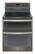 Front. GE - Profile Series 6.6 Cu. Ft. Self-Cleaning Freestanding Double Oven Electric Convection Range.
