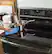 Alt View 16. GE - Profile Series 6.6 Cu. Ft. Self-Cleaning Freestanding Double Oven Electric Convection Range.