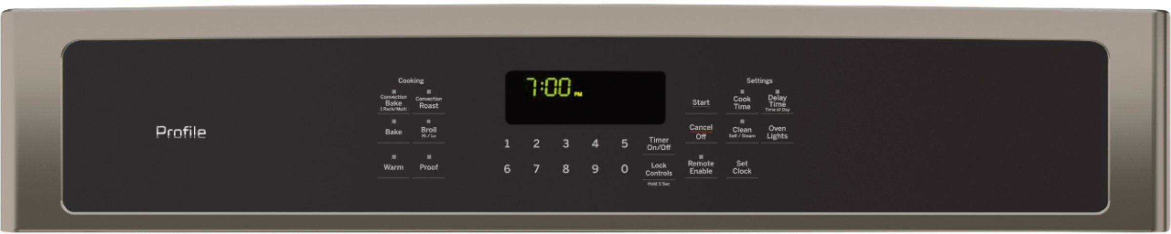 Alt View 2. GE - Profile 27" Built-In Single Electric Convection Wall Oven.