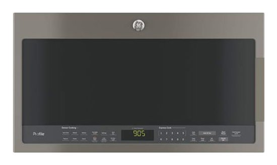 GE – Profile Series 2.1 Cu. Ft. Over-the-Range Microwave with Sensor Cooking – Slate