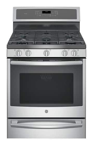 GE Profile Series 5.6 Cu. Ft. Self-Cleaning Freestanding Dual Fuel ...