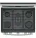 Alt View 14. GE Profile - 5.6 Cu. Ft. Self-Cleaning Freestanding Dual Fuel Convection Range - Stainless Steel.