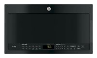 Front. GE - Profile Series 2.1 Cu. Ft. Over-the-Range Microwave with Sensor Cooking - Black.