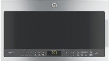 GE Profile - 2.1 Cu. Ft. Over-the-Range Microwave with Sensor Cooking - Stainless steel - Front_Zoom