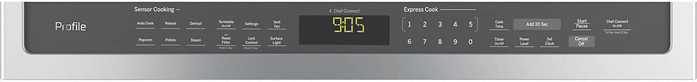 Alt View 1. GE Profile - 2.1 Cu. Ft. Over-the-Range Microwave with Sensor Cooking - Stainless Steel.
