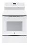 GE - Profile Series 5.3 Cu. Ft. Self-Cleaning Freestanding Electric Convection Range - White on white-Front_Standard