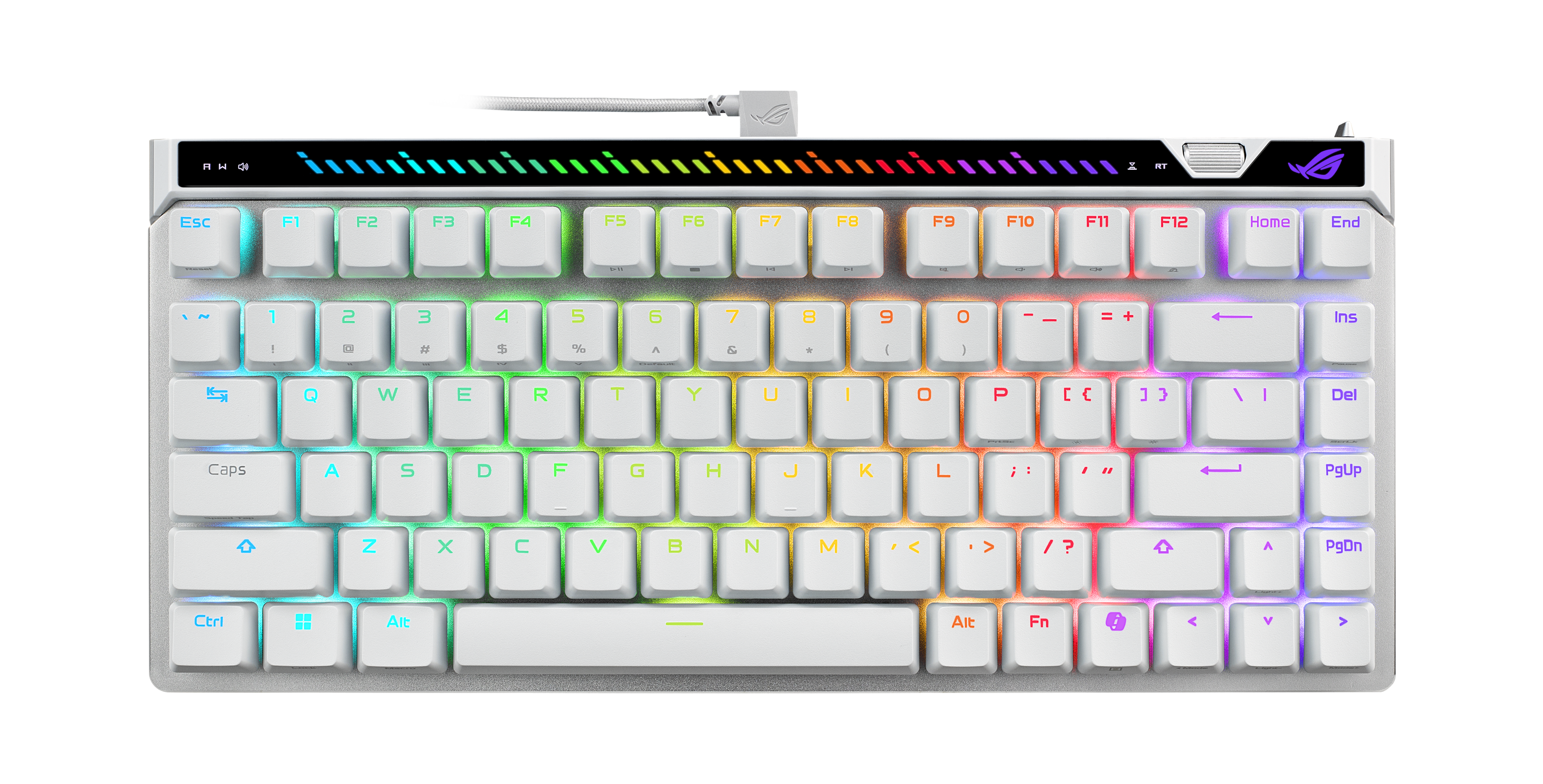 ASUS - ROG Falchion Ace 75% Wired Magnetic Hall Effect RGB Gaming Keyboard with Hot-Swappable ROG HFX V2 Switches - White