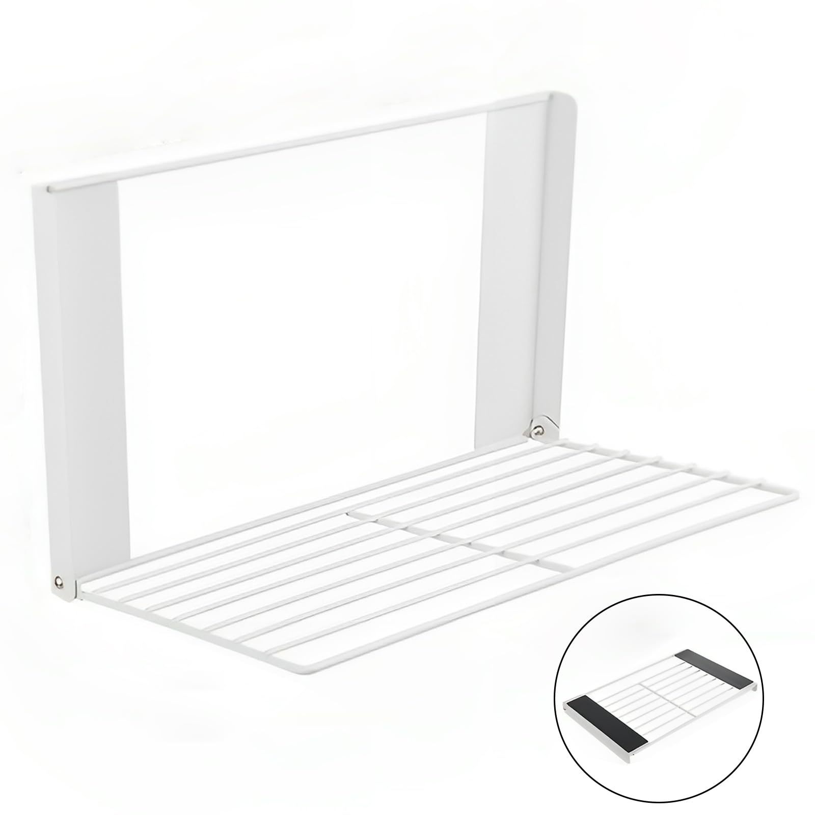 Alt View 4. Dazzling Pops - Magnetic Multi-Purpose Organizer Shelf Space-Saving Side Storage for Washing Machine, Fridge Bathroom, ... - White.