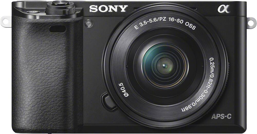 Alt View 14. Sony - Alpha a6000 Mirrorless Camera with 16-50mm and 55-210mm Lens Kit - Black.