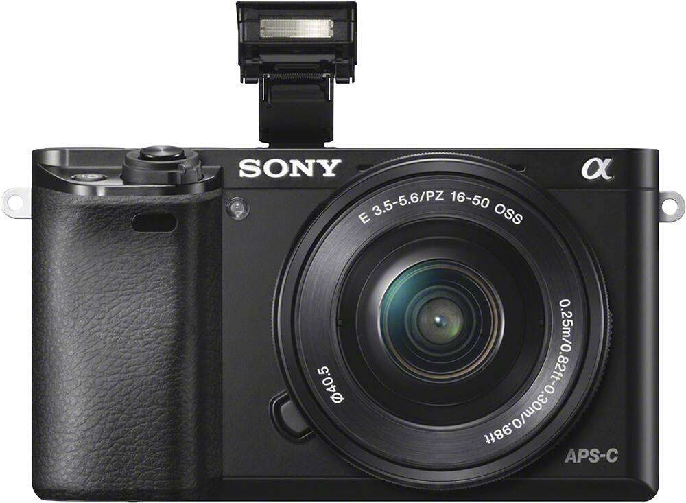 Alt View 15. Sony - Alpha a6000 Mirrorless Camera with 16-50mm and 55-210mm Lens Kit - Black.