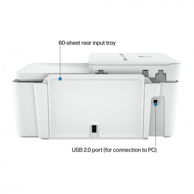 60-sheet rear input tray

USB 2.0 port (for connection to PC)