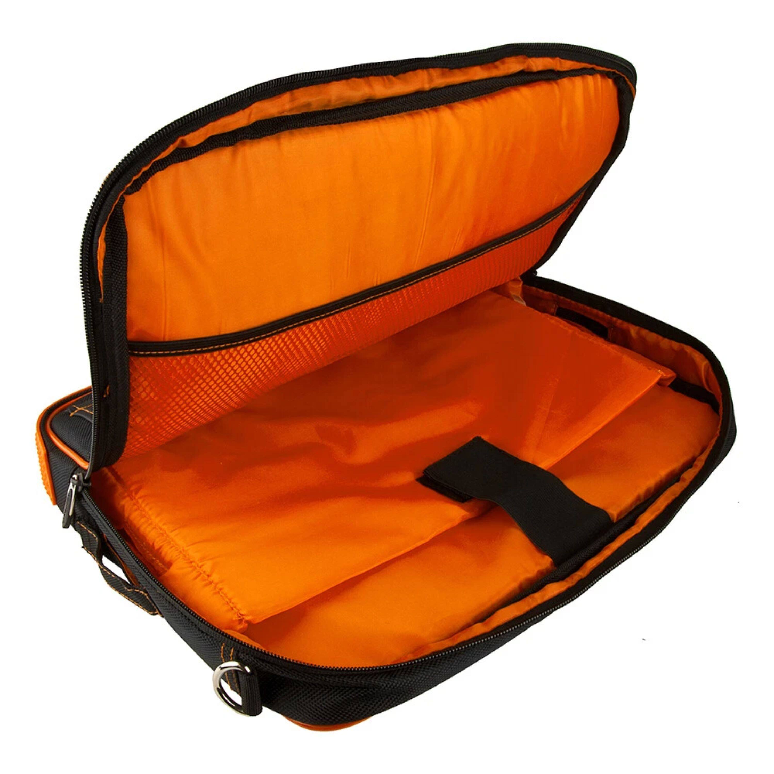Alt View 2. Kitcheniva - Tablet Travel Sleeve Case Shoulder Bag For 11" iPad Orange - Orange/Black.