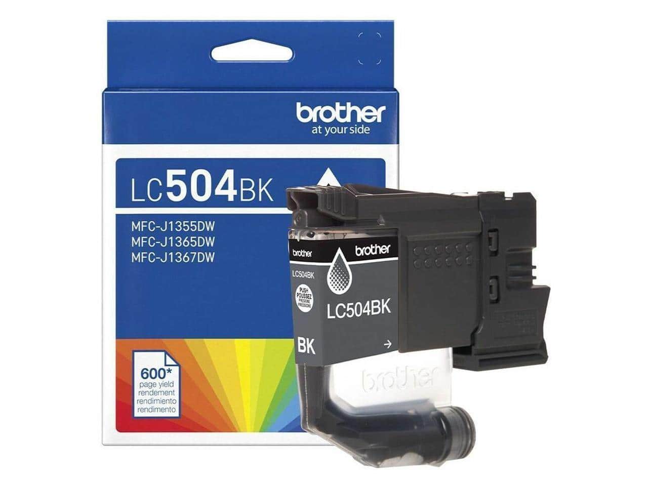 Brother - Genuine LC504BK Standard Yield Black Ink Cartridge
