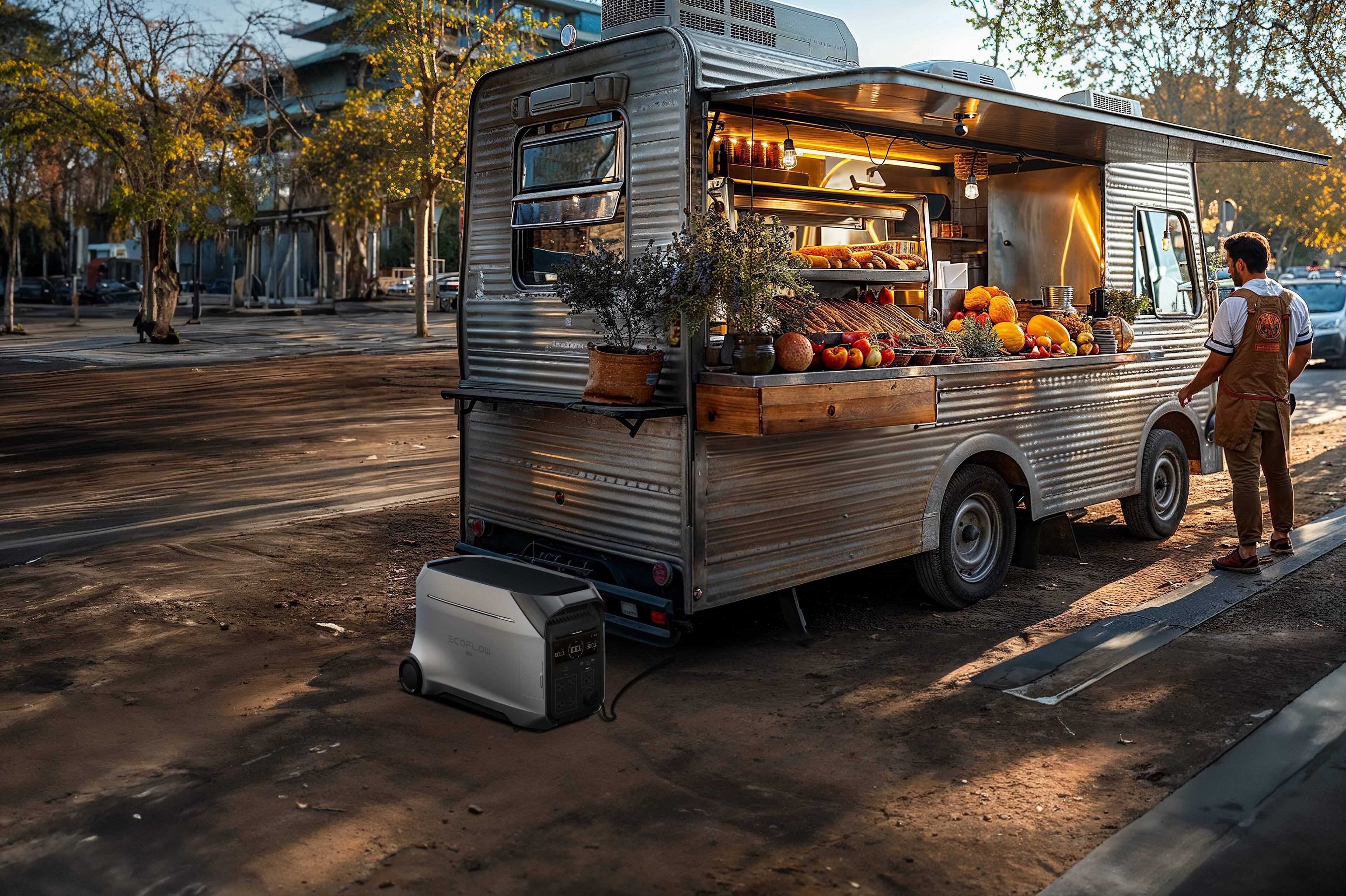 Alt View 30. EcoFlow - DELTA Pro 3 Portable Whole Home Power Station (Expandable up to 12kW/48kWh) (4096 Wh Capacity) - Galactic Silver.