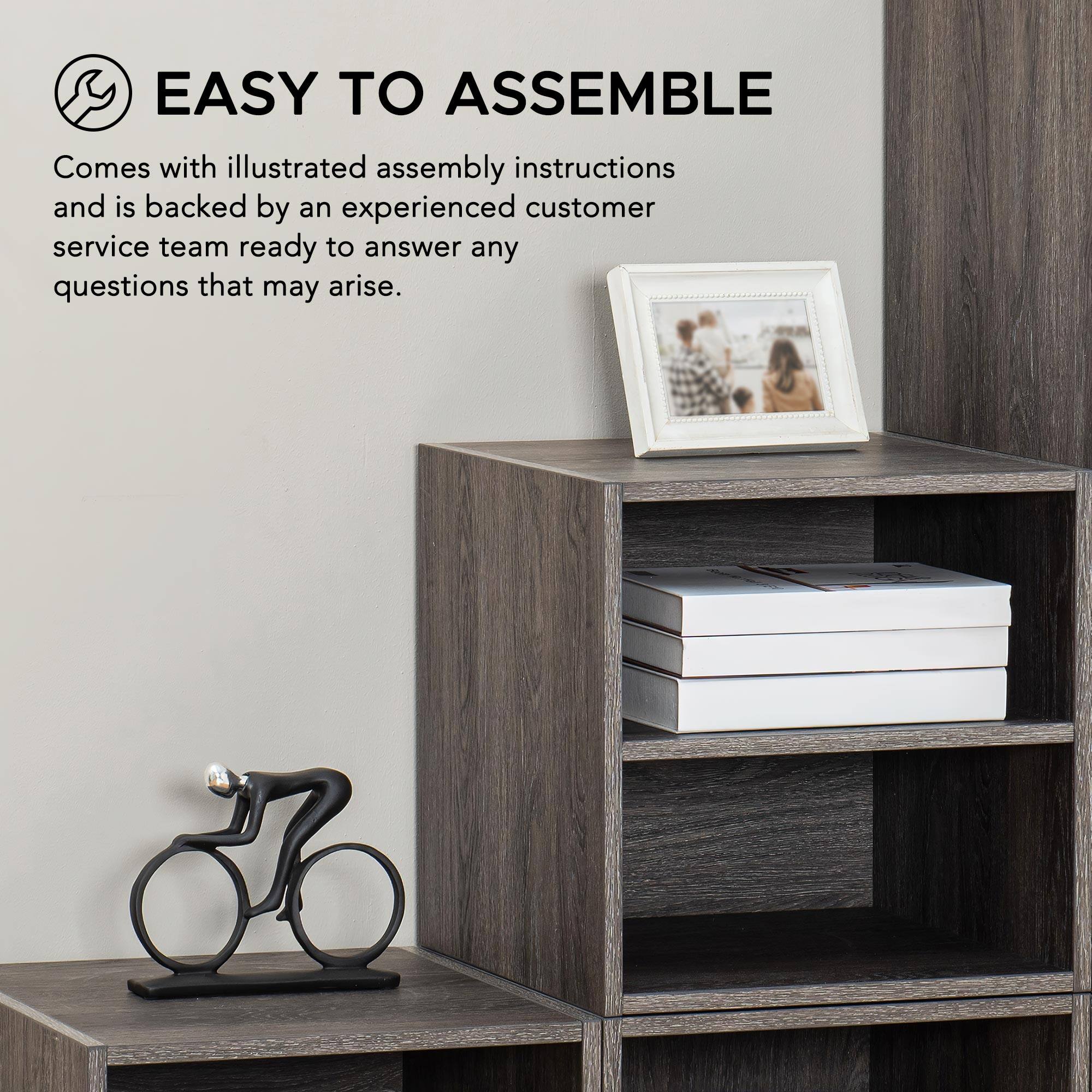 EASY TO ASSEMBLE

Comes with illustrated assembly instructions and is backed by an experienced customer service team ready to answer any questions that may arise.