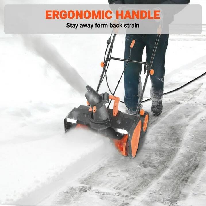 ERGONOMIC HANDLE  
Stay away from back strain