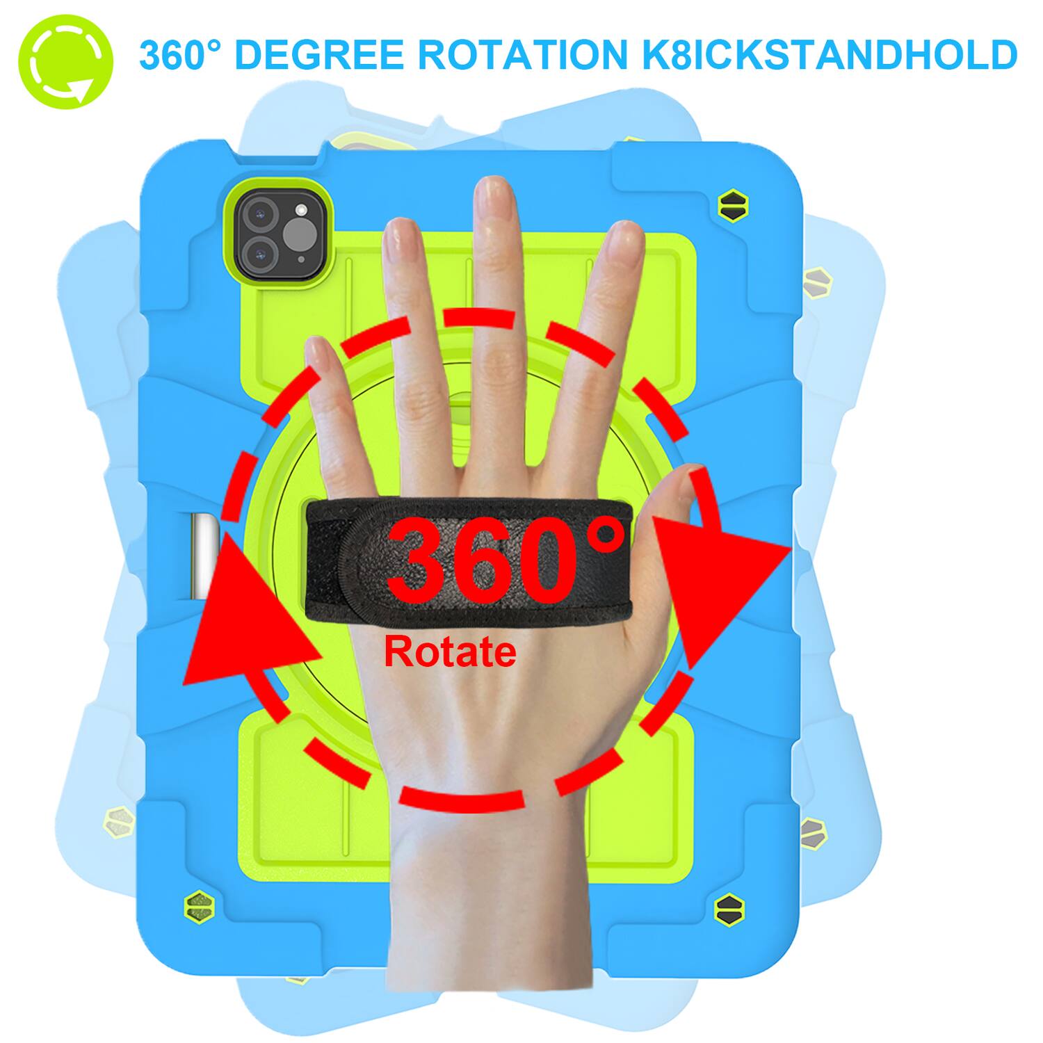 360° DEGREE ROTATION K8ICKSTANDHOLD

360°
Rotate