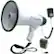 Angle. PYLE - PMP45R Megaphone with Detachable Microphone - White/Black.