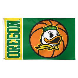 WinCraft - Oregon Ducks 3' x 5' Basketball Deluxe Single-Sided Flag - Multicolor