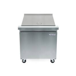 Magic Chef - Commercial 6 cu. ft. Sandwich-Salad Prep Refrigerator - Stainless Steel