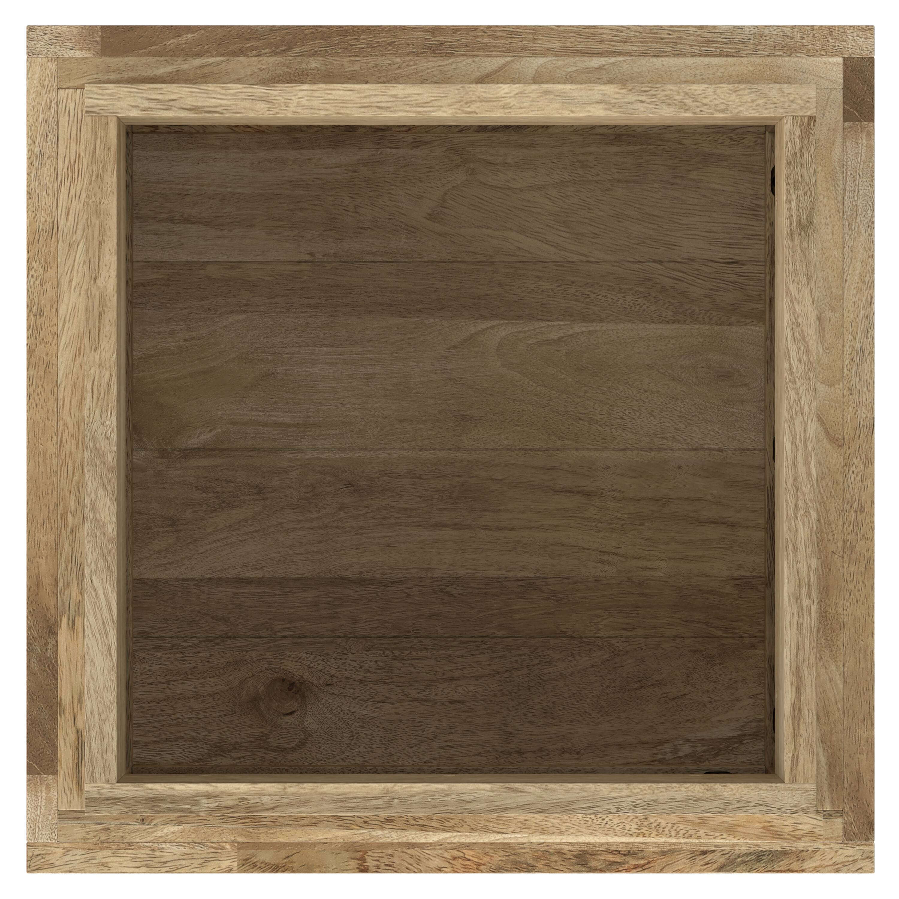 Alt View 2. Simpli Home - Lockhart 20 inch Wide Solid Mango Wood Side Table in Natural - Natural.