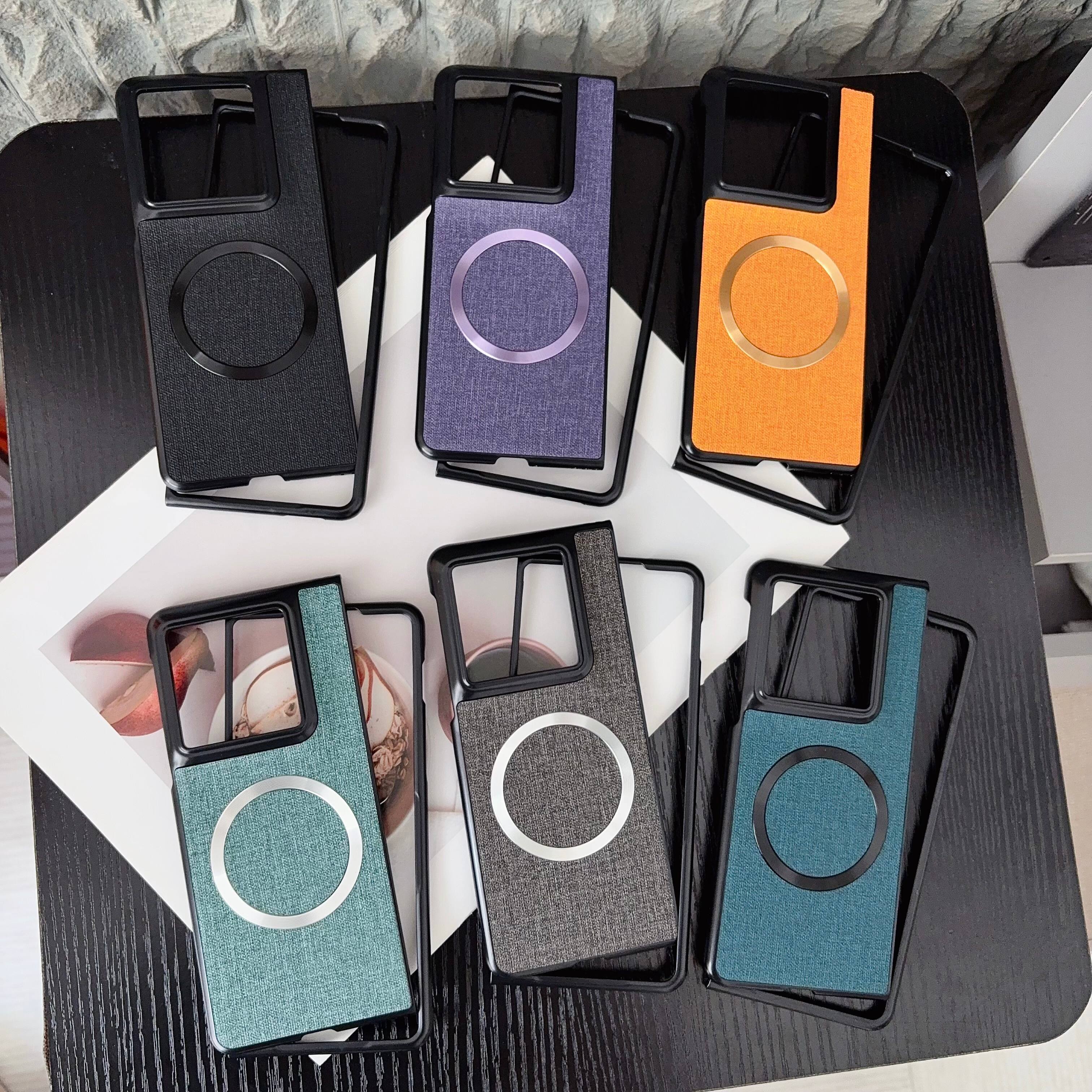 Back. Dteck - Dteck Magnetic Case for Motorola Moto Razr Fold 2026, Shockproof PU Leather flip Hard Cover - Darkblue.