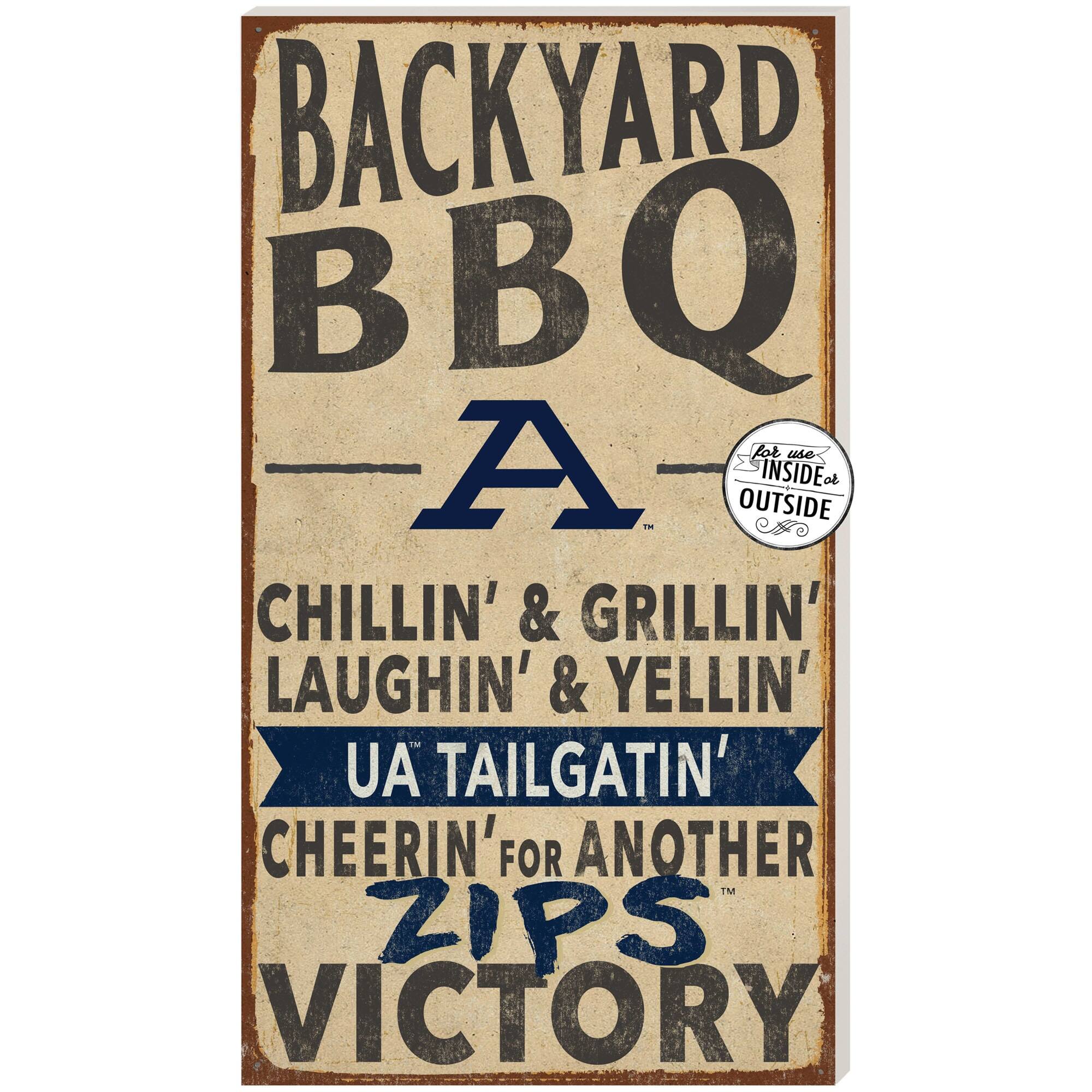 Akron Zips 11'' x 20'' Indoor/Outdoor BBQ Sign
