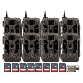 Stealth Cam - (Eight) DECEPTOR MAX 40MP Trail Camera with 32GB Memory Cards and Card Reader