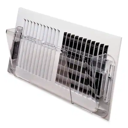 Front. Deflecto - Deflecto 51 10 x 3 x 5.5 Adjustable Sidewall Register Air Deflector - Clear - Clear.