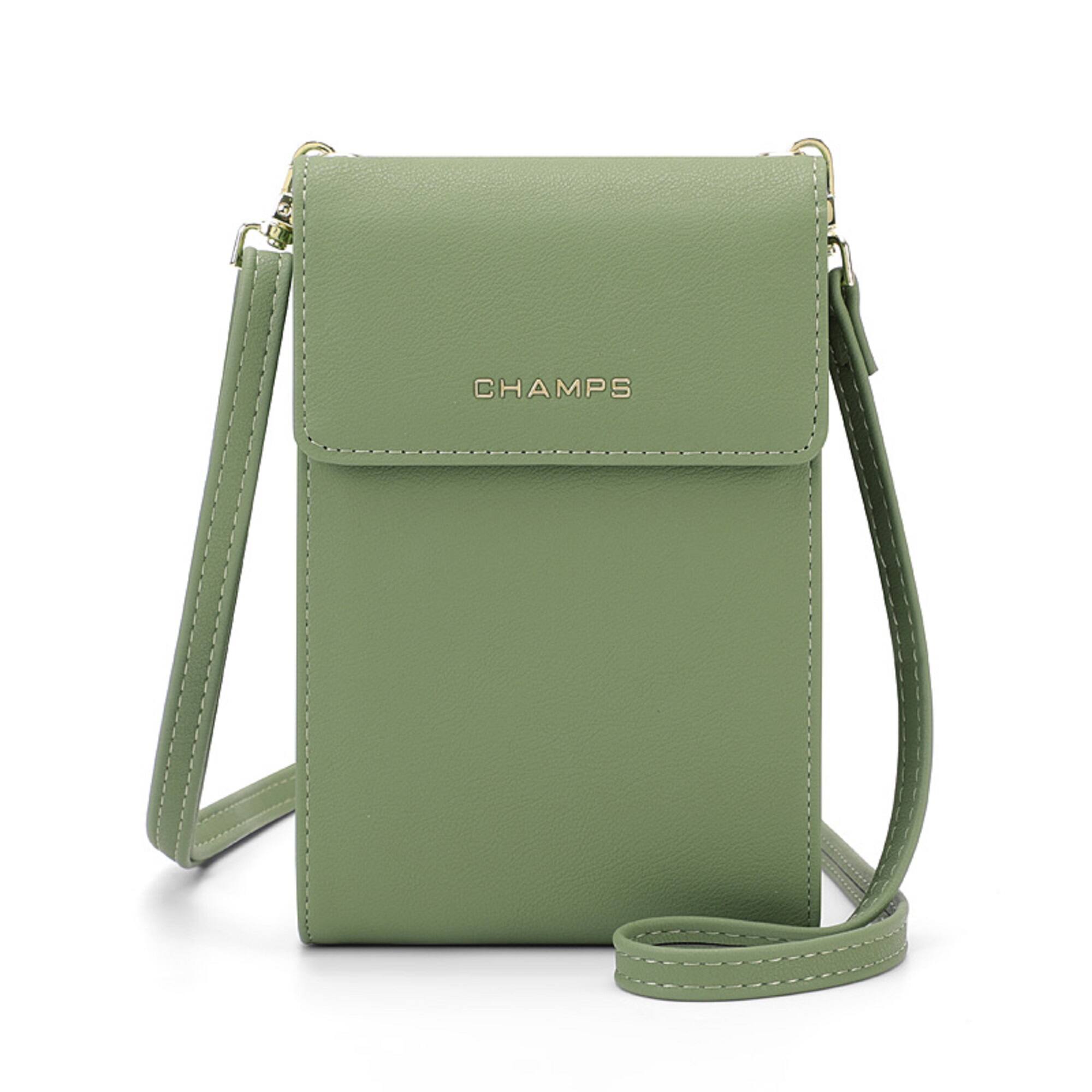 Front. Champs - Iconic Collection Smartphone Bag - Green.