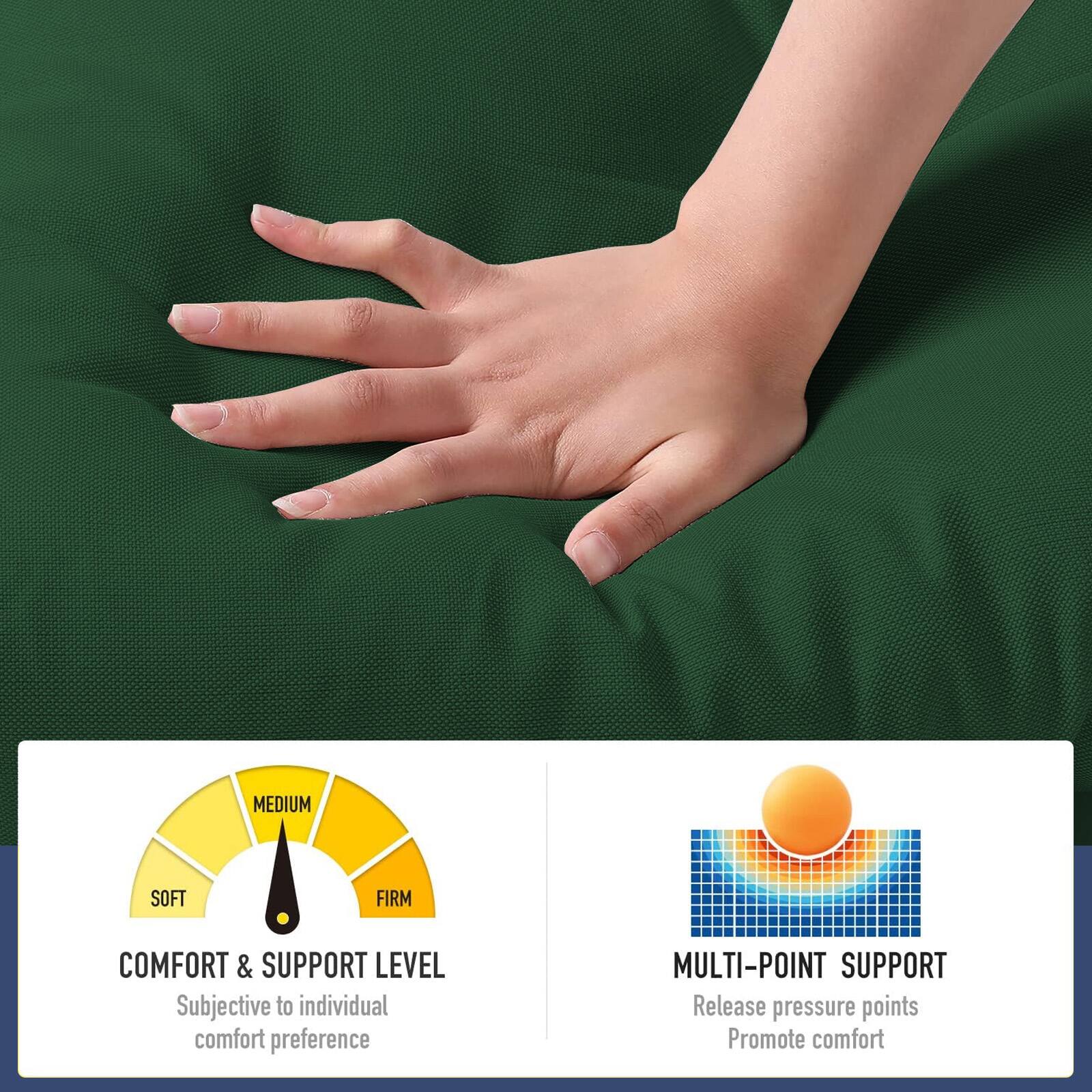 MEDIUM SOFT FIRM  
COMFORT & SUPPORT LEVEL  
Subjective to individual comfort preference  

MULTI-POINT SUPPORT  
Release pressure points  
Promote comfort