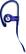 Front. Beats - PowerBeats Clip-On Earbud Headphones - Blue.