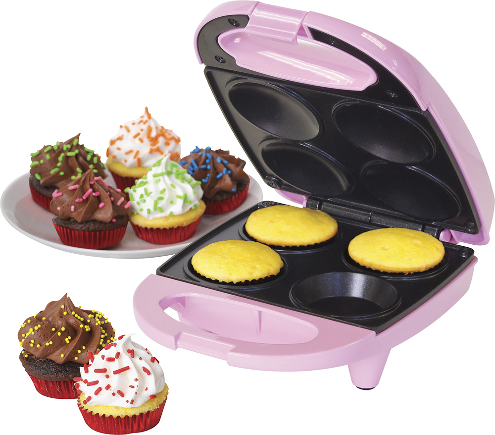  Good Old American Favorities A-CM-6-2386 Mini Cupcake and Muffin  Maker, 10.9 x 8.8 x 5.8 inches, Red: Home & Kitchen