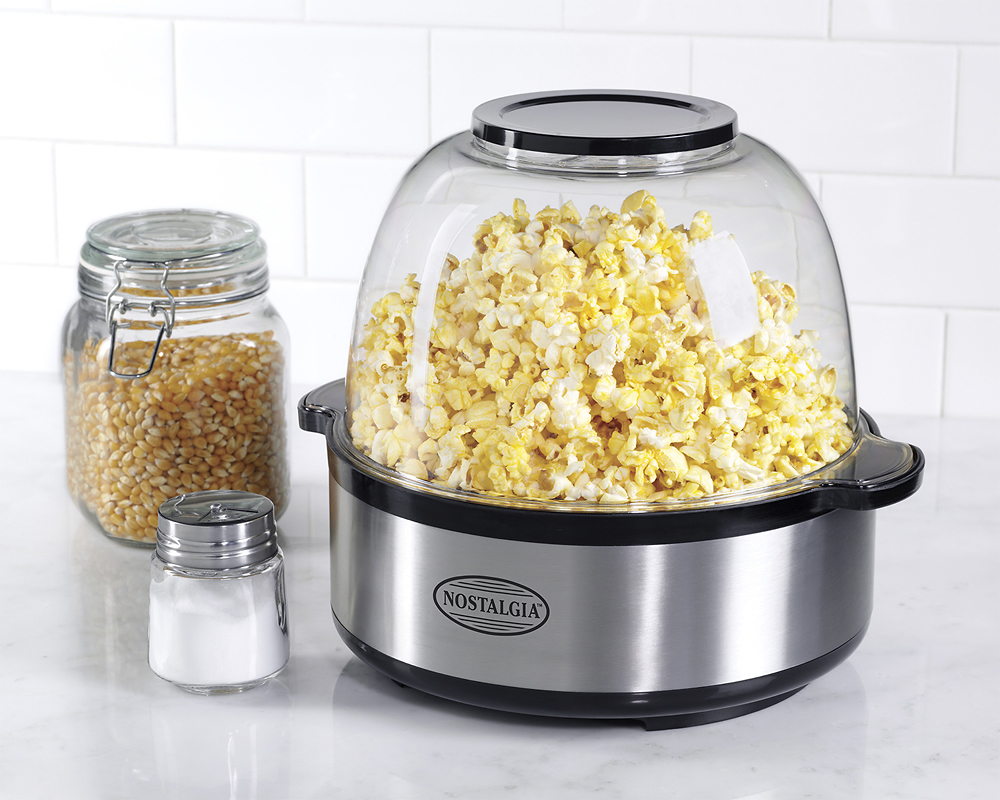 Best Buy: Nostalgia 24-Cup Stirring Popcorn Maker Stainless Steel SP660SS