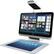 Left. HP - Sprout 23" Touch-Screen All-In-One - Intel Core i7 - 8GB Memory - 1TB+8GB Hybrid Hard Drive - White/Aluminum/Black.