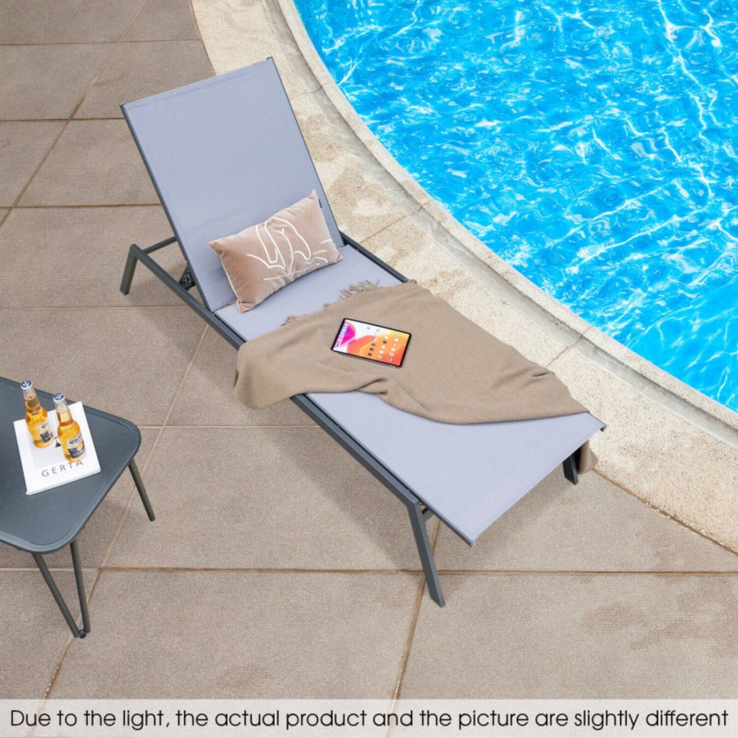 Due to the light, the actual product and the picture are slightly different.