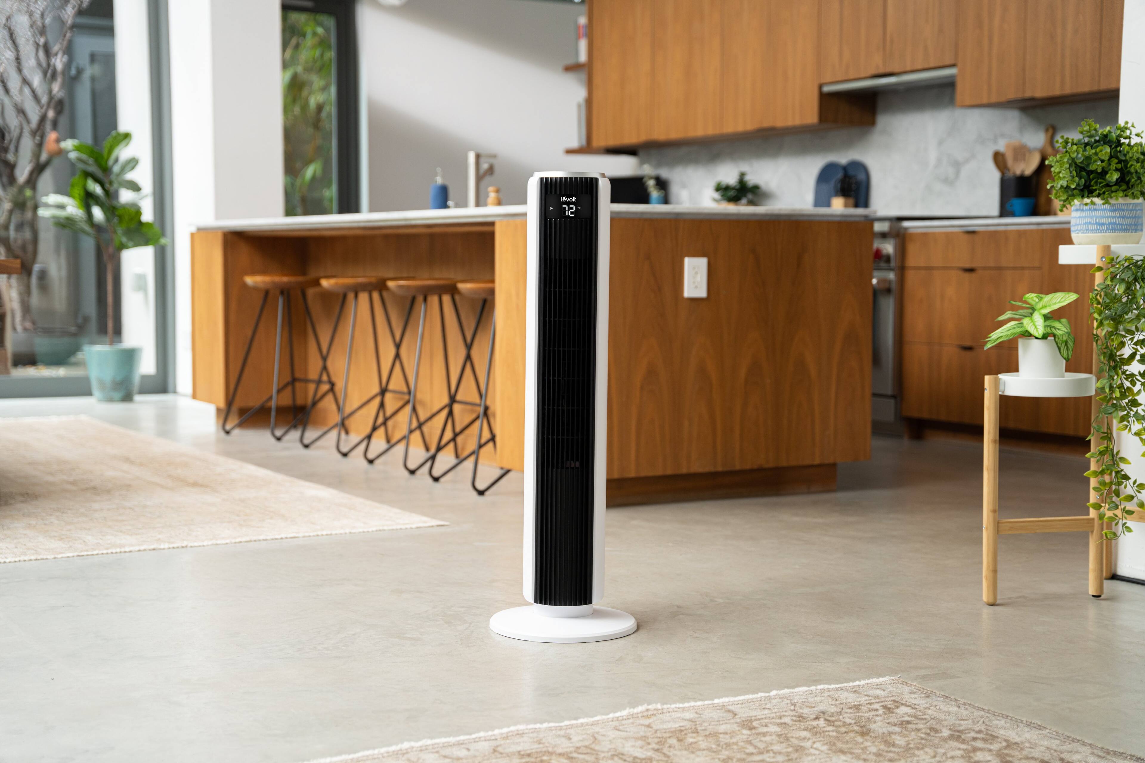 Alt View 19. Levoit - Classic 36-Inch Smart Tower Fan - Black.