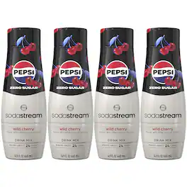 SodaStream - Pepsi Wild Cherry Zero Drink Mix 4-Pack - Red