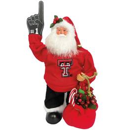 Santa's Workshop - Texas Tech Raiders 12" Animated Musical Santa - Red