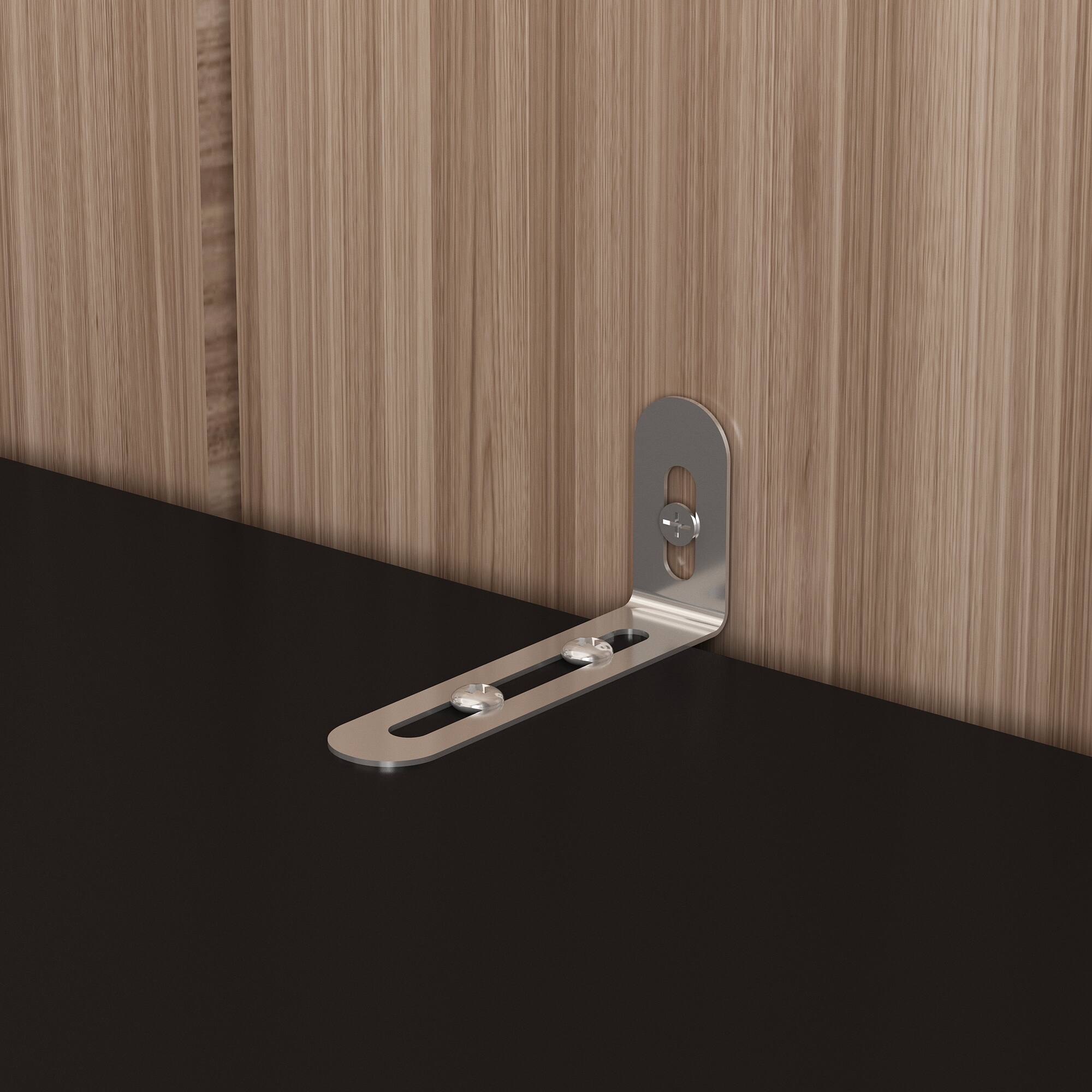 Alt View 4. FUFU&GAGA - Entertainment Center with Surround Design for 75 Inch TVs, Media Console Adjustable Lighting, Cable Management - Black.