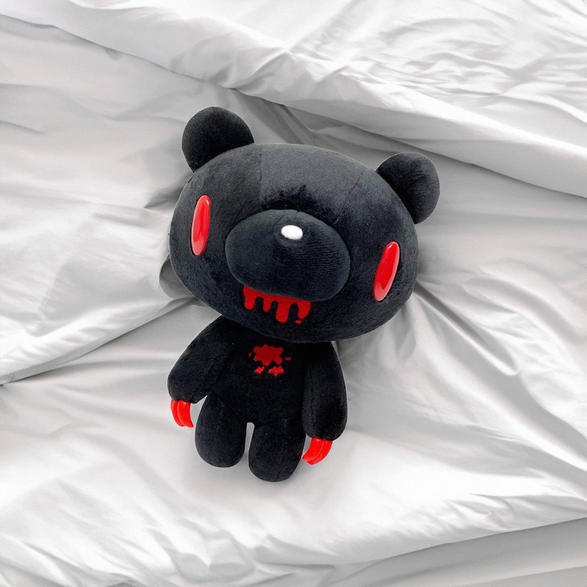 Alt View 3. Great Eastern - Gloomy Bear Black 8 Inch Collector Plush - Black.
