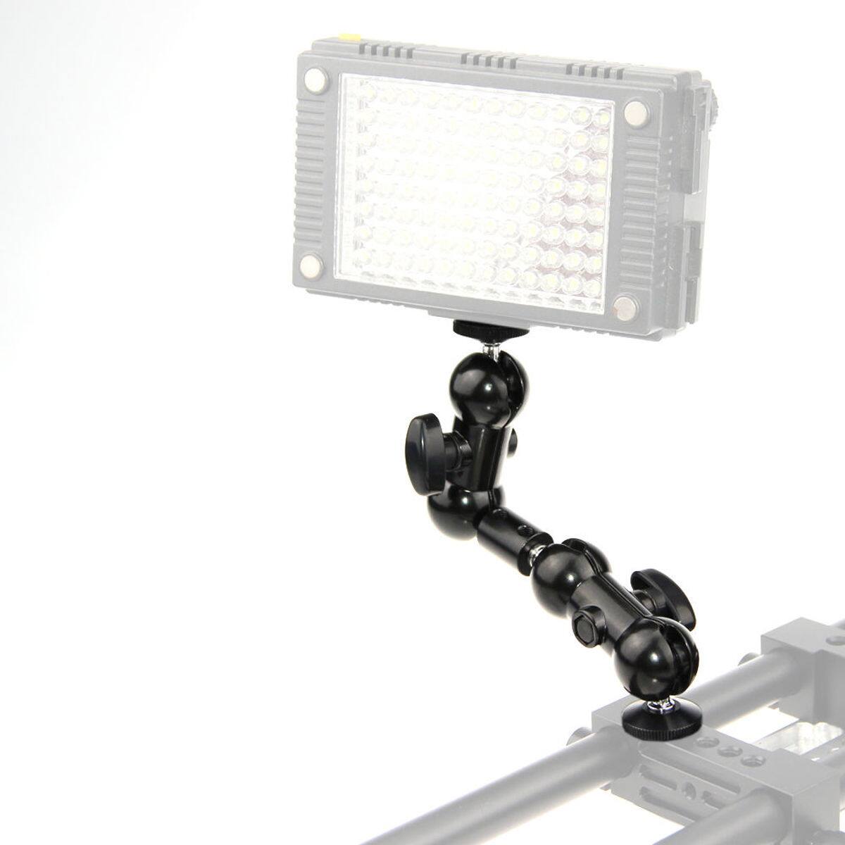 Alt View 4. CAMVATE - CAMVATE 7.5" 360 Degree Extension Arm with Ball Head Mounts, Black Knobs.