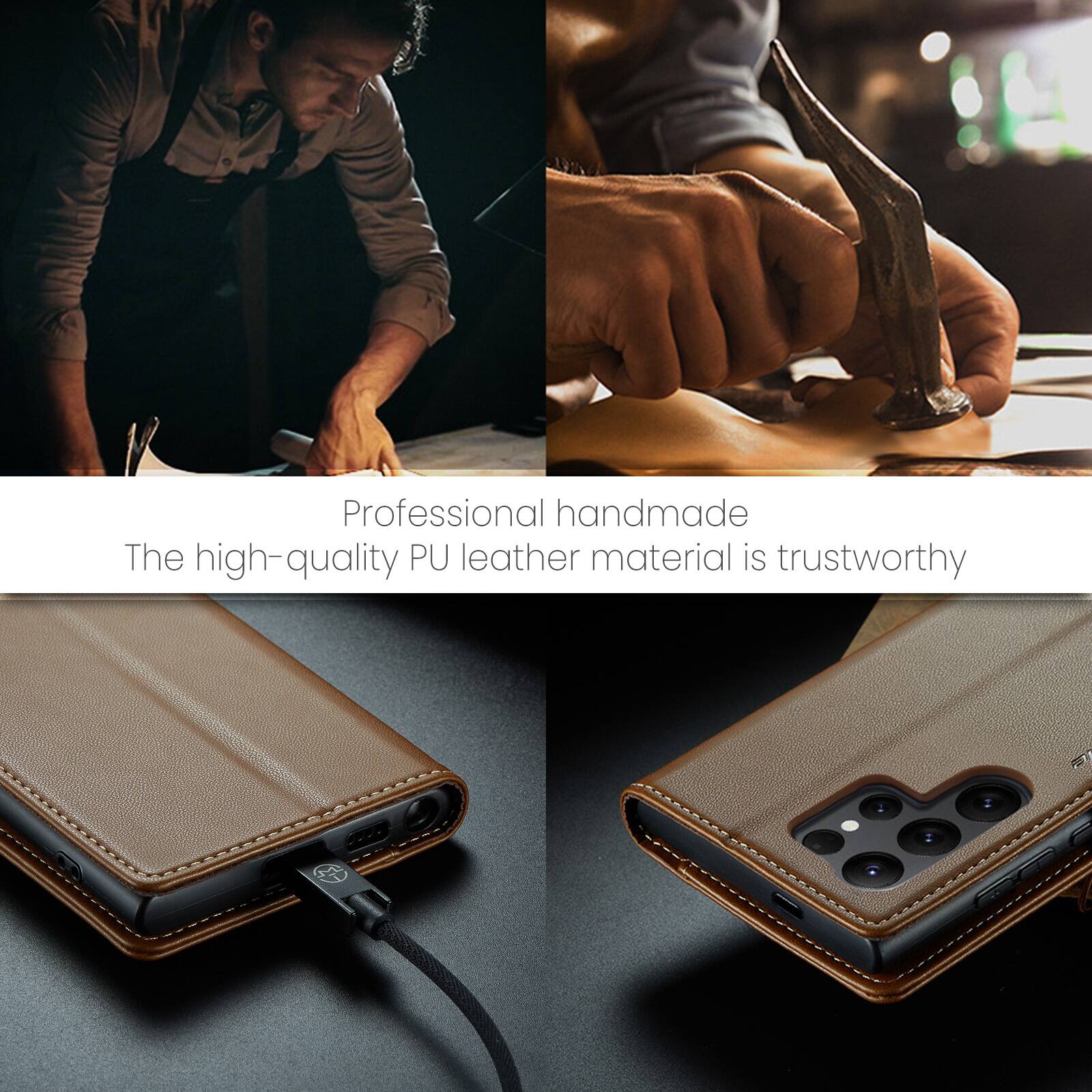 Professional handmade  
The high-quality PU leather material is trustworthy