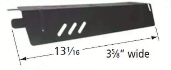 13 1/16 x 3 5/8" wide