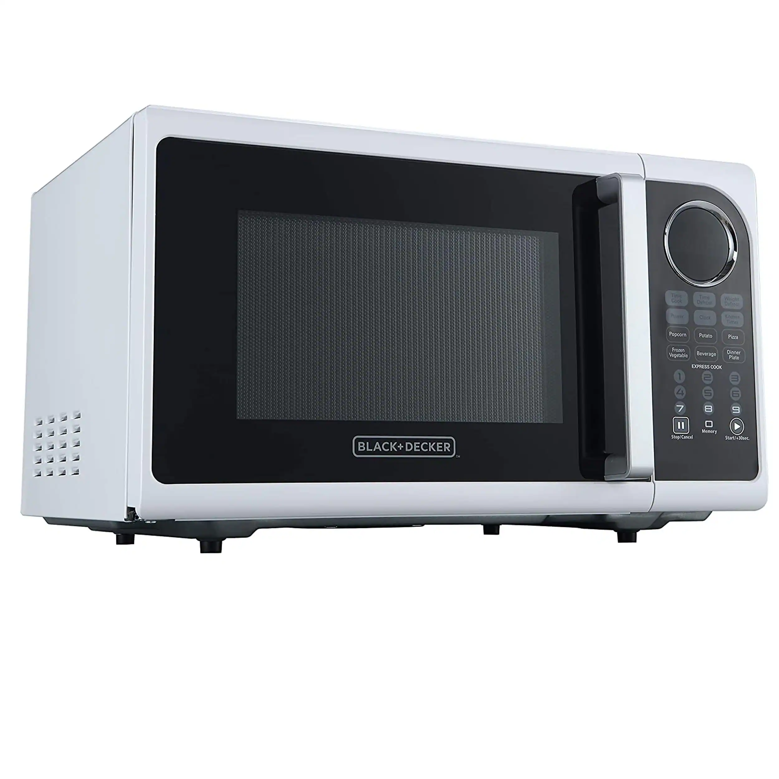 Black+Decker - 0.9 Cu.Ft. Digital Microwave - White