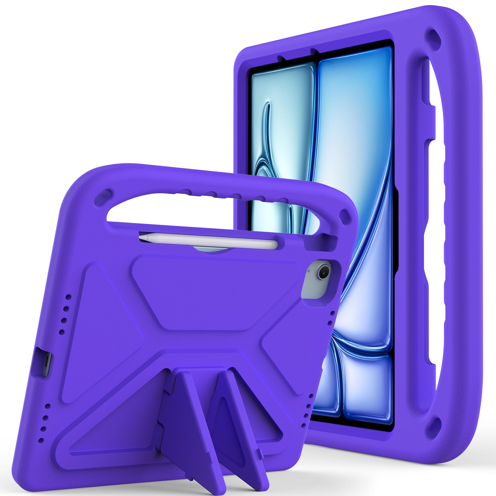 UUCOVER - Lightweight EVA Case for iPad Air 11-inch M4 M3 M2 (2026/2025/2024) Shockproof Handle Kickstand Anti-Slip Cover - Purple price history on PriceWatchPro