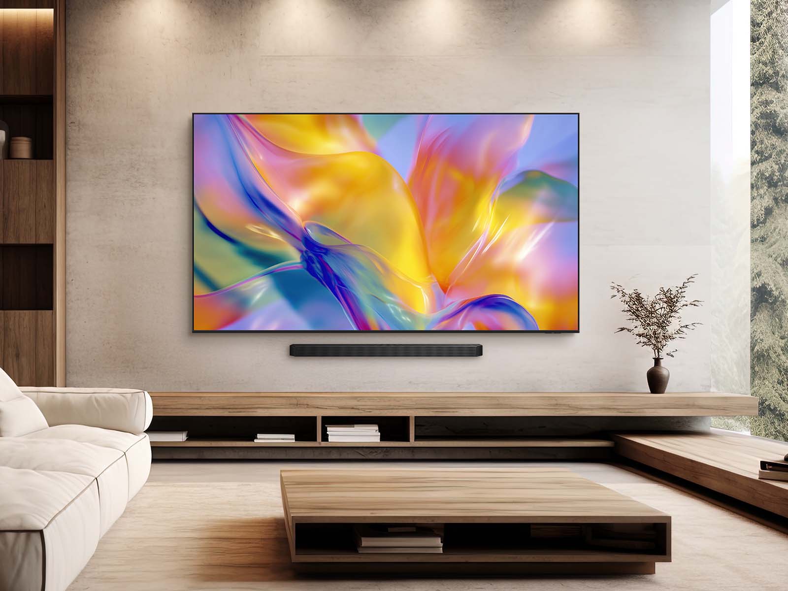 Alt View 24. Samsung - 100" Class M90H Series Mini LED 4K UHD SamsungVision AI Smart Tizen TV (2026) - Graphite Black.