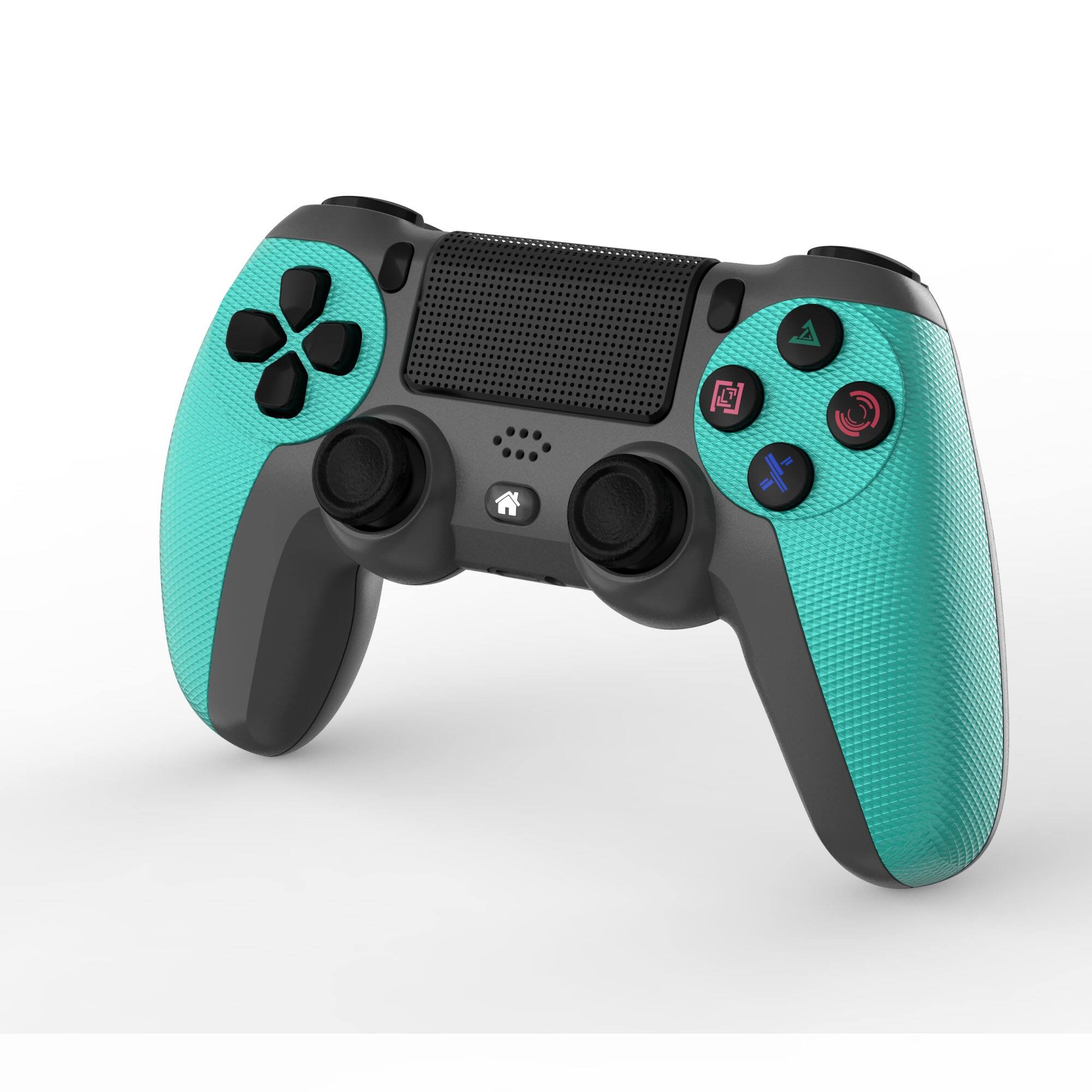 Alt View 1. YONWAY - Wireless Controller, Playstation 4 Remote Game Joystick with Six-Axis Vibration Sensation and Anti-Slip Handle - Light green.