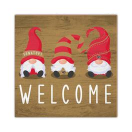 Fan Creations - Ottawa Senators 10'' x 10'' Welcome Gnomes Sign - Multicolor